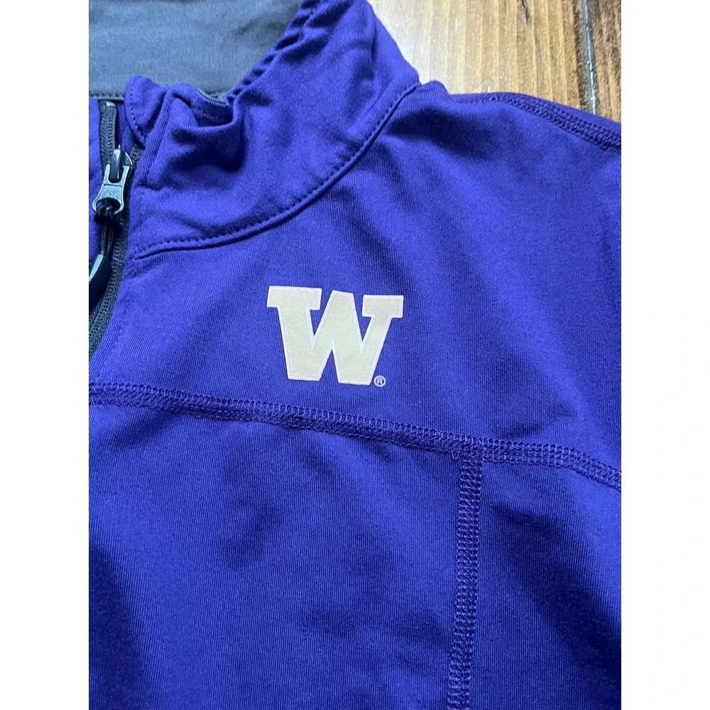 Colosseum Washington Huskies Full Zip‎ Athletic Jacket Purple Womens XL NCAA W